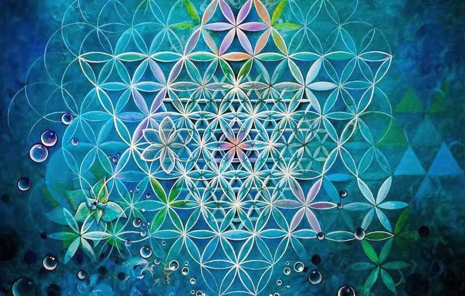 The Importance of Transcending the 7th Chakra sacred geometry aquatic flower of life 